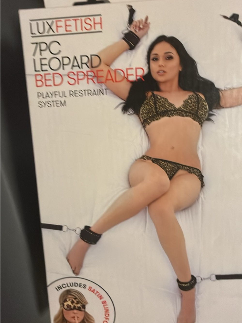 LuxFetish 7pc Leopard Bed Spreader - Leopard Print